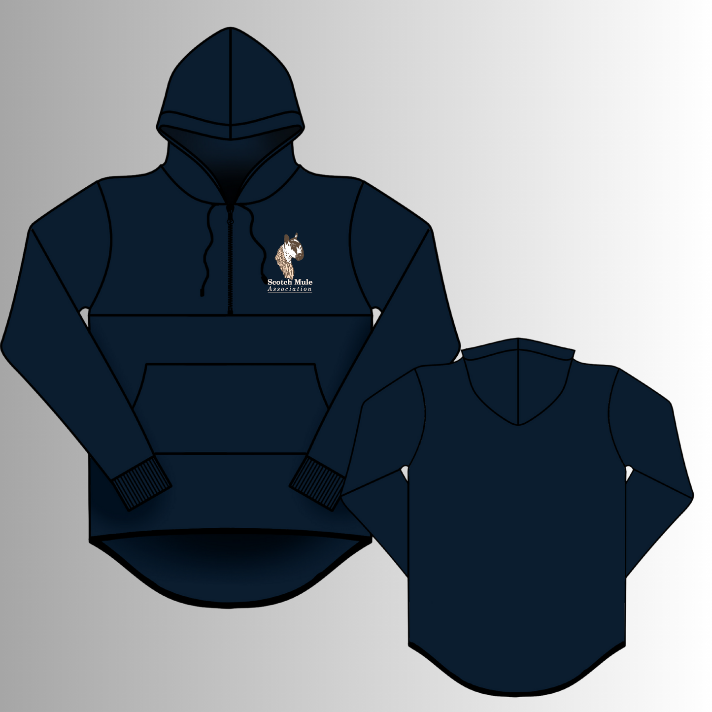 Scotch Mule - Shearing Hoodie Navy